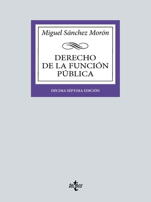 cover image of Derecho de la función pública